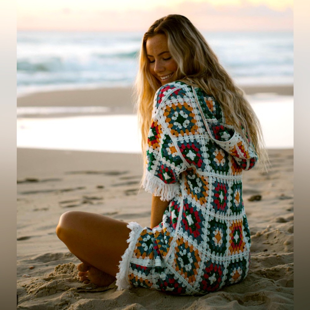Onepiece Multicolor Crochet Jumpsuit